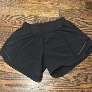 black Lululemon shorts